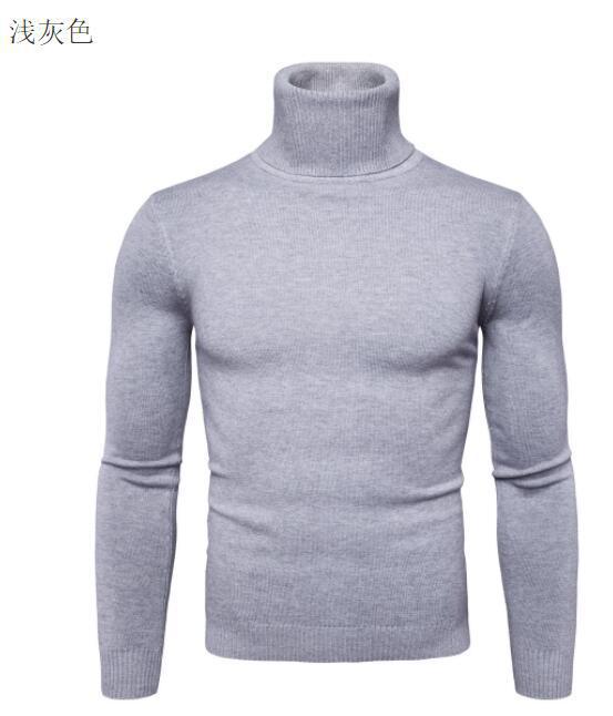 High-neck sweater for men, Korean-style slim-fit sweater, lapel woolen sweater for men, thick base knitted sweater for export pic 24