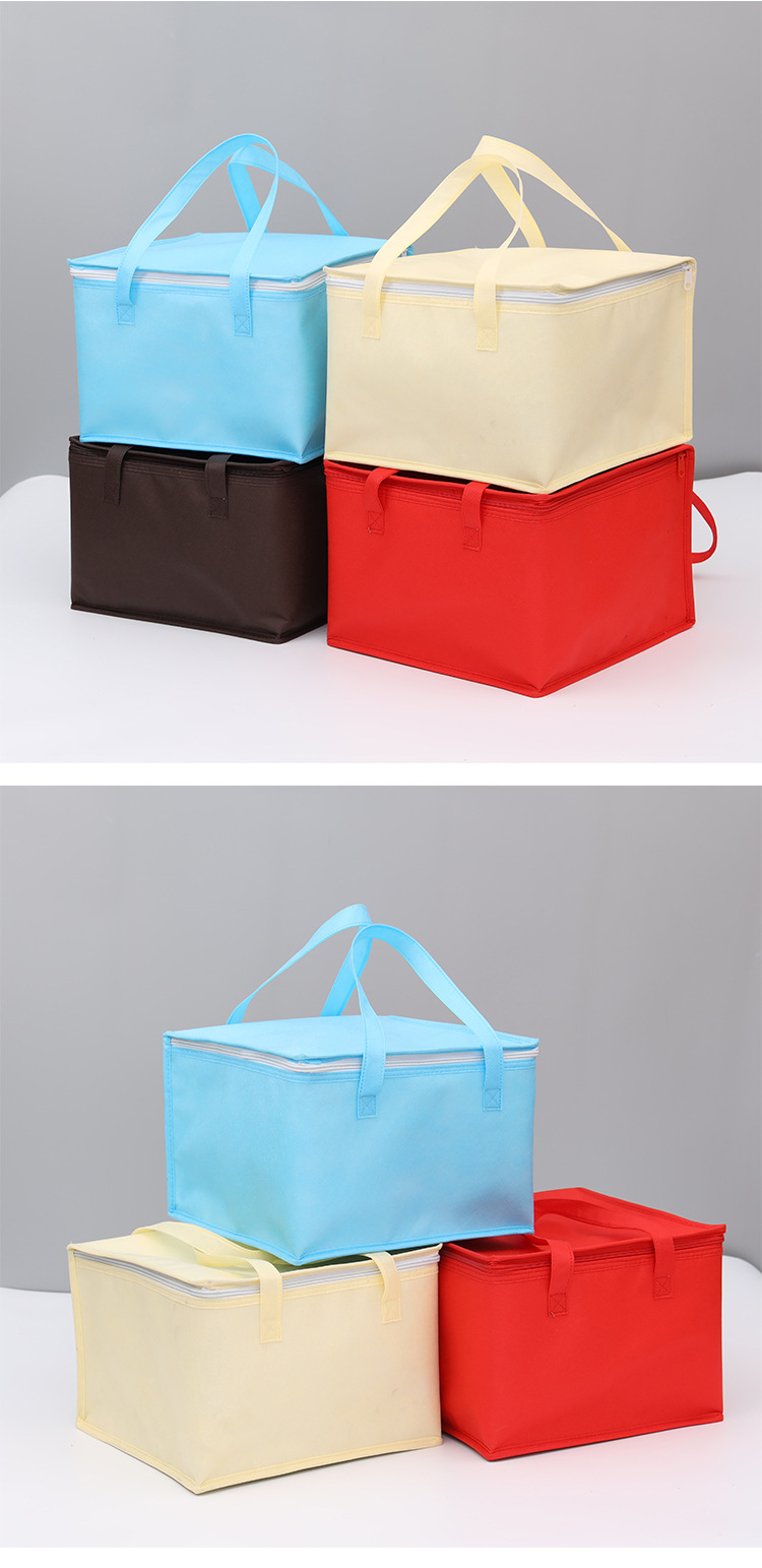 8-inch and 10-inch birthday cake insulated bags in stock, non-woven fabric ice cream takeout preservation, cold preservation and heat preservation ice packs pic 14