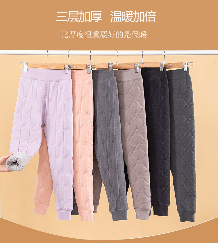 儿童保暖裤冬季加绒加厚内穿女童男童棉裤羊毛秋裤中大童详情7
