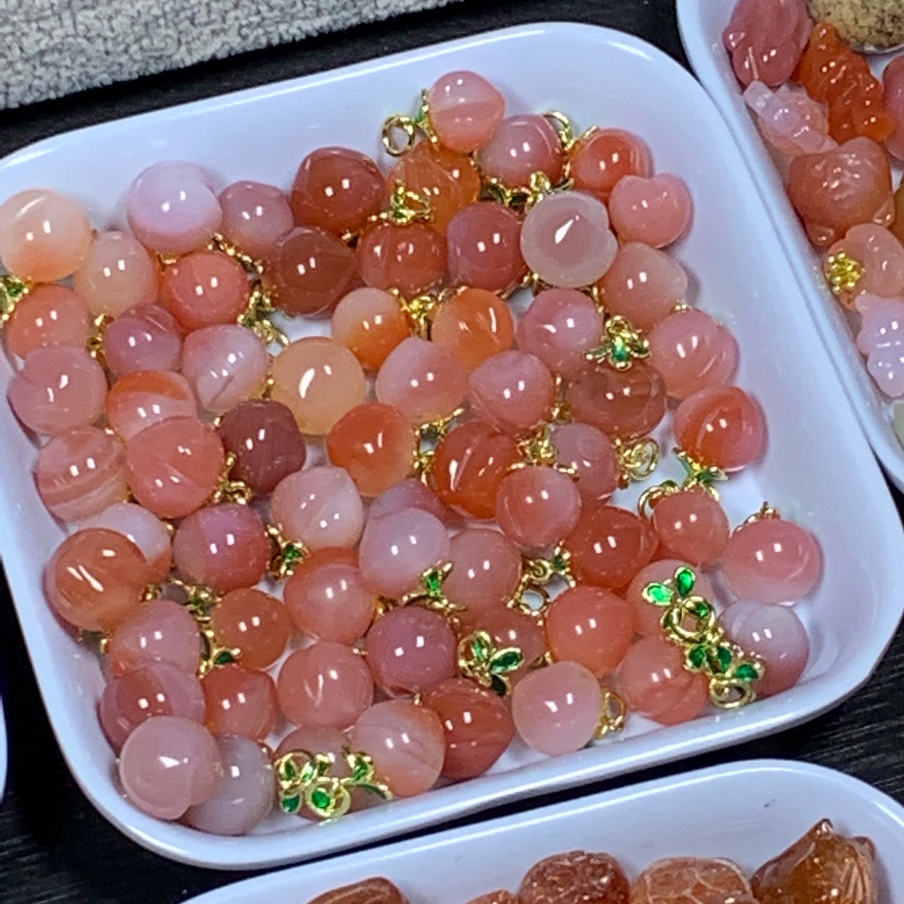 可塘世家【直播专用】 配饰diy手链吊坠戒指水晶海蓝宝草莓晶摆件详情8