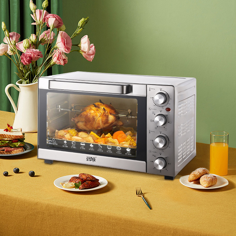 winningstar Cross-border exclusive 100L British and European standard household baking chicken, cake and egg tart electric oven pic 4