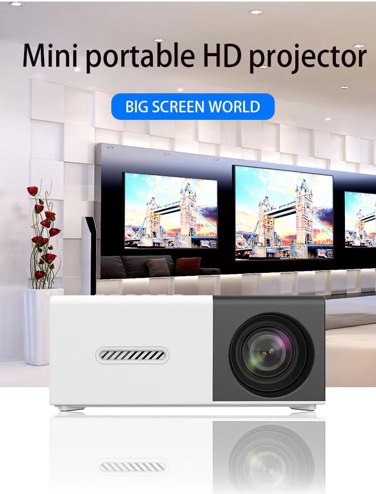 The new YG300MAX upgraded Q3 portable projector for cross-border e-commerce and the mini projector for foreign trade pic 1