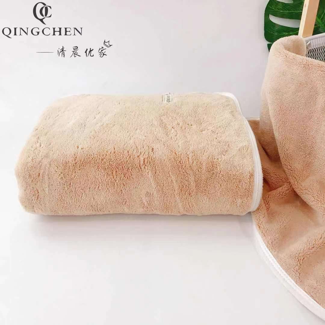 暮色亿清晨柔软吸水加厚毛巾地摊珊瑚绒干发巾婚庆伴手礼品结回礼详情13
