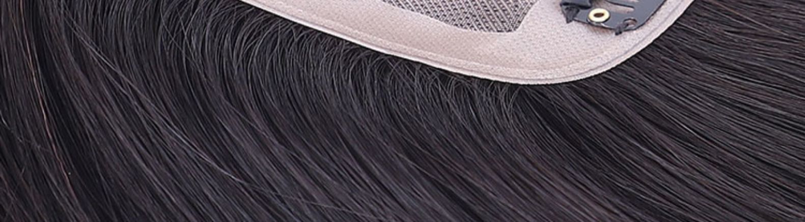 Wig pieces for women, fully hand-woven hair extensions, real hair extensions, hair top extensions, wig pieces for the top of the head, invisible to cover white hair, light and thin pic 8