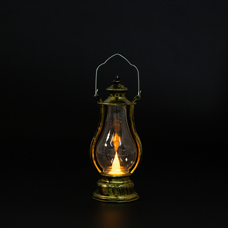 Luminous portable small horse lamp, candle lamp, creative led retro small oil lamp pic 15