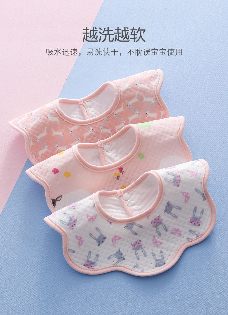 Encaje algodón bebé recién nacido babeo toallitas cuatro estaciones hombres y mujeres bebé babero impermeable babero recién nacido nuevo estilo tidal 0 pic 18