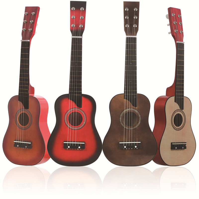 Factory direct sales of 25-inch small guitars, colored basswood, Brazilian toy guitars for beginners, six-string small guitars pic 4