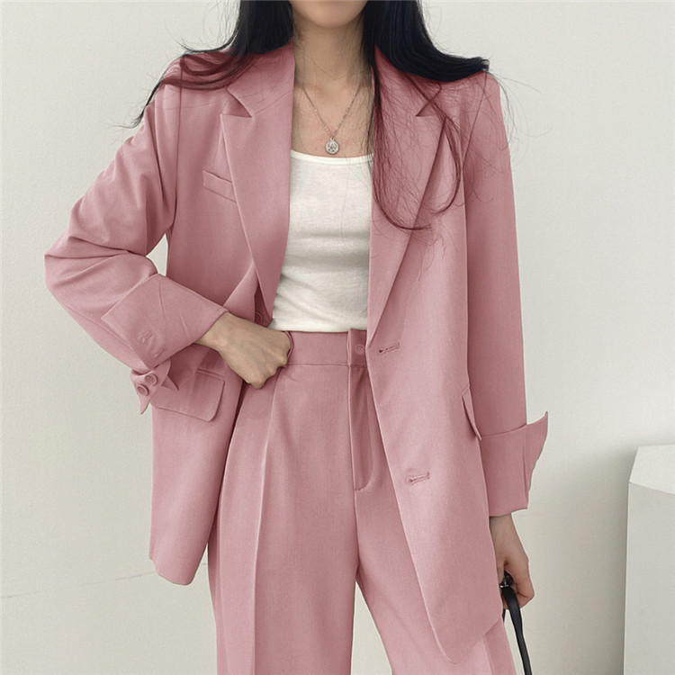 卡其色西装外套女2023新款春秋季韩版小西服套装女士休闲气质上衣详情15