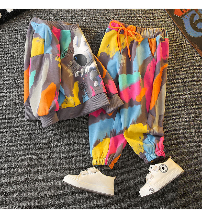 男女童卫衣套装春秋款中大儿童炸街上衣薄款2022秋款秋季时髦秋装详情8