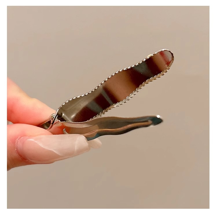 彩色波点金属发夹女前额碎发边夹甜酷少女鸭嘴夹子ins风发卡头饰详情43