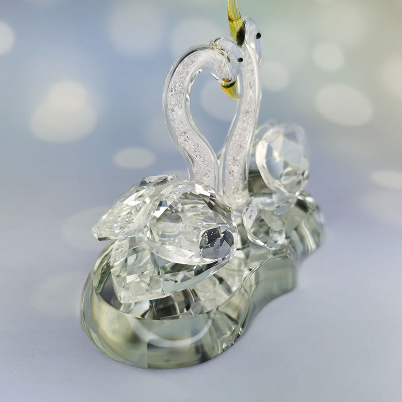Crystal Swan Car Perfume Seat, heart-shaped romantic starry sky, brilliant pink swan, elegant and exquisite car decoration for ladies pic 14