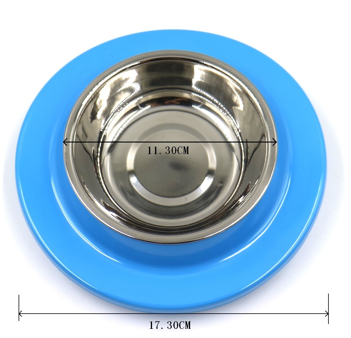 The manufacturer offers wholesale of new solid-color round melamine two-in-one stainless steel dog bowls in stock pic 5