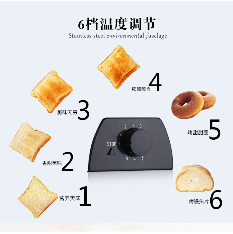 220V多士炉烤面包机烤吐司机吐司面包机早餐三明治机热狗机多士炉详情10