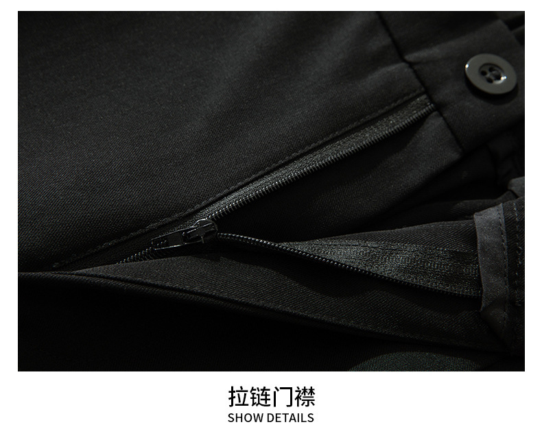 2024新款西裤男士夏季阔腿直筒宽松休闲长裤冰丝速干春秋西装裤子详情27