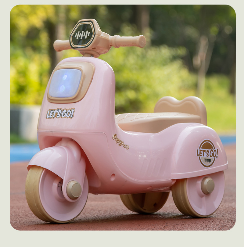 新款卡通儿童三轮车1-3岁男女宝宝可坐摩托车造型三轮防侧翻童车详情19