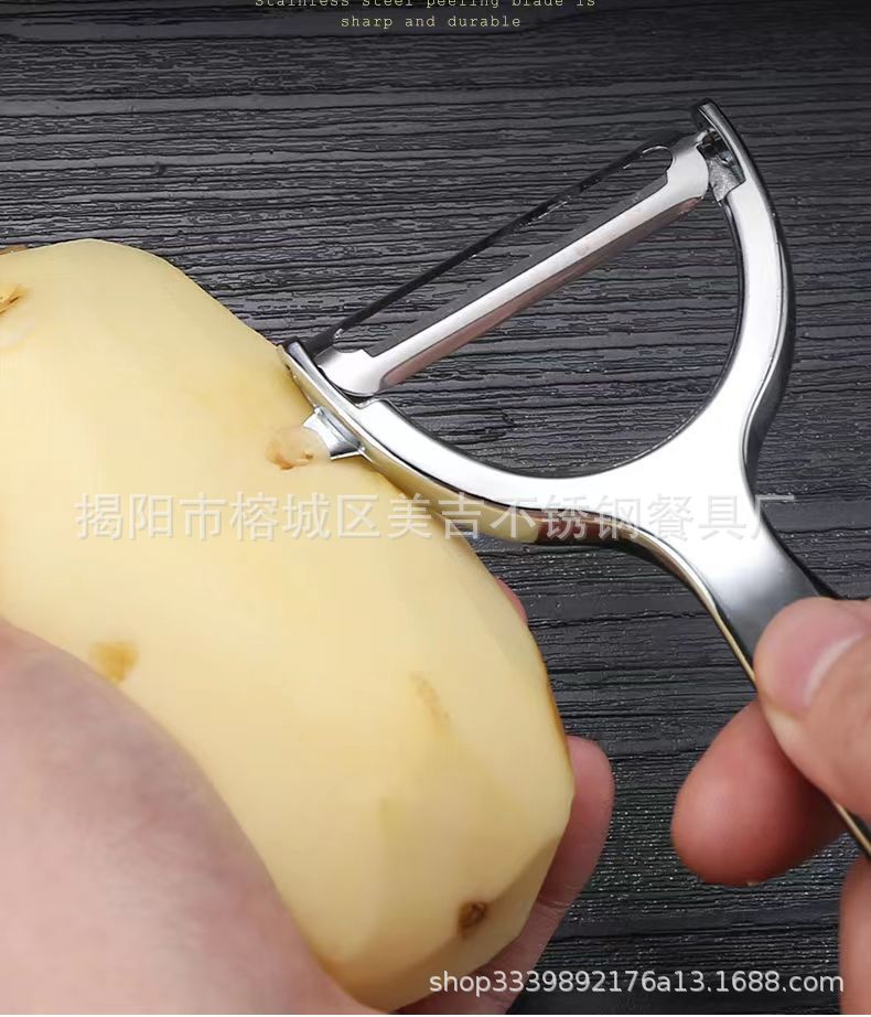 Best-selling 304# thickened zinc alloy peeler, a multi-functional stainless steel blade peeler for the kitchen, a fruit and melon peeler pic 33