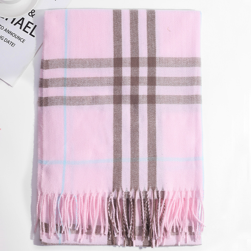 250g冬季经典巴巴格围巾男女百搭加厚保暖围脖仿羊绒流苏披肩外贸详情29