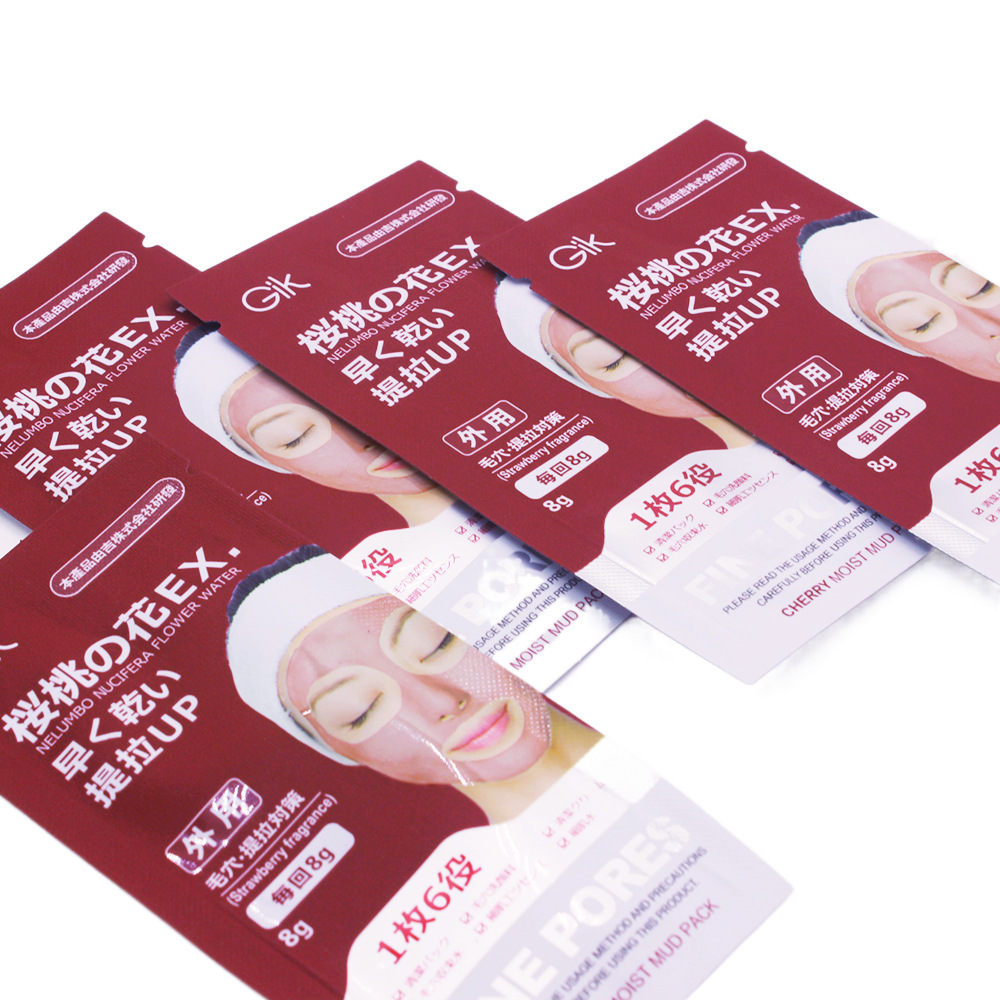 General trade Gik Kaolin Cleansing Mask application type cherry blossom volcanic Mud Pore Cleansing mask 21-piece set pic 8