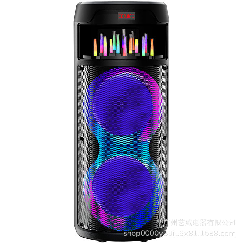 跨境外贸双8寸音响广场舞音箱大音量音箱厂家直销  ZQS8223详情1