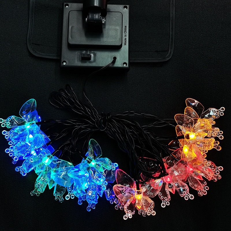 Solar light strings, flashing light strips, landscape lights, seven-color outdoor waterproof courtyard decorative lights, Easter pic 7