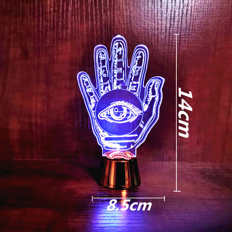 Acrylic LED festival creative decorative gifts, handicrafts, dynamic atmosphere ornaments, acrylic 3D night lights pic 2