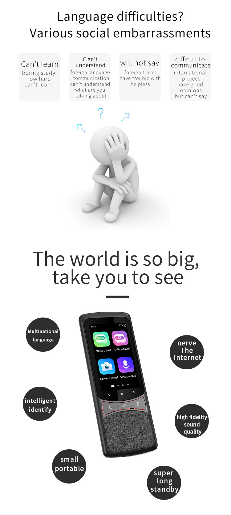 The Z3 offline translation machine offers simultaneous interpretation for 135 languages, including Arabic, Vietnamese and Mongolian pic 4