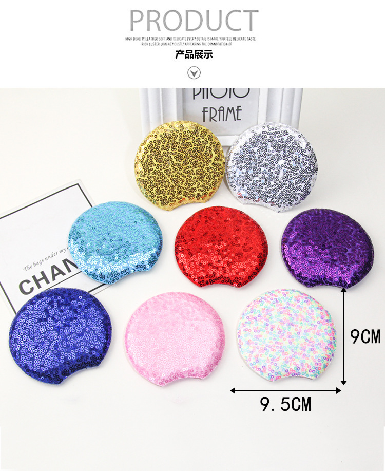 跨境热销亮片米奇耳朵发箍配件发带饰品材料儿童毛绒玩具服装辅料详情2