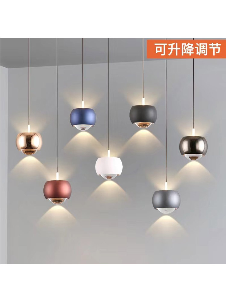 The 2023 new style pendant lamp bedside pendant lamp for the bedroom entrance hall, modern and simple, adjustable bar counter, trendy pic 1