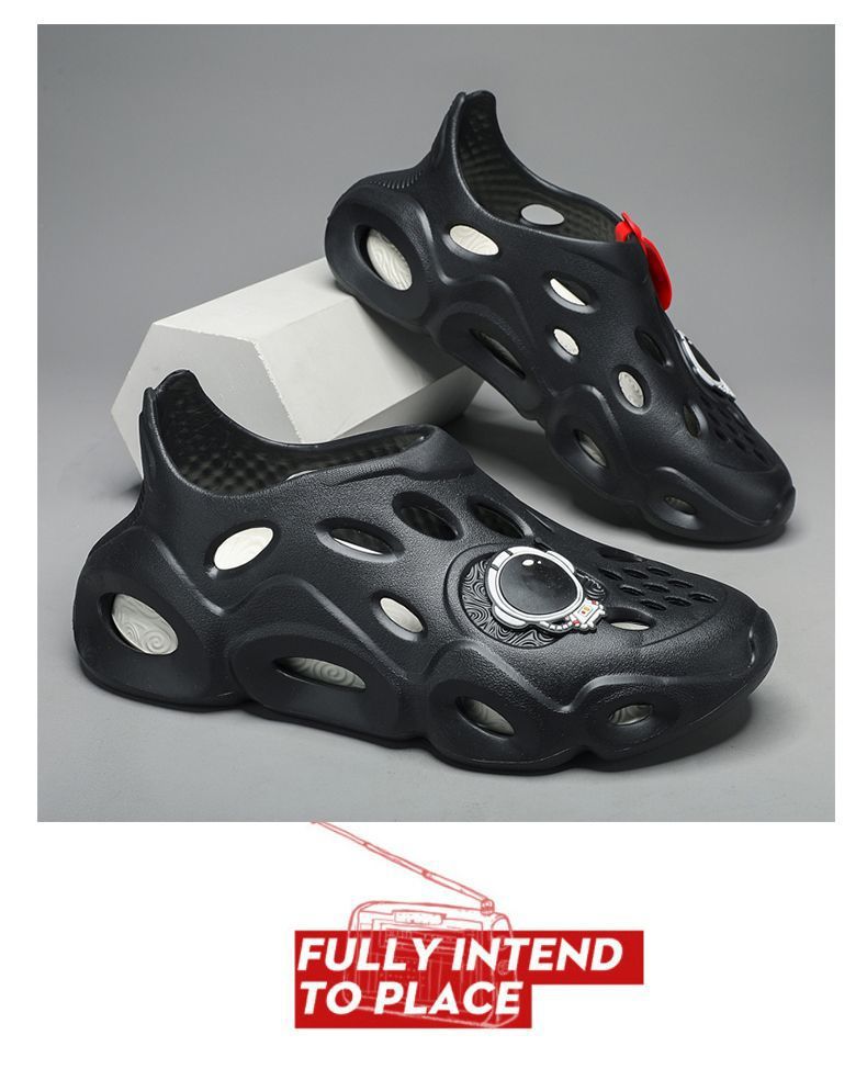 洞洞鞋男款夏季外穿超软防滑耐磨外出男士新款凉鞋厚底踩屎感拖鞋详情5