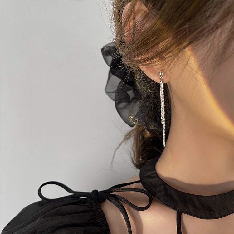 925纯银针耳钉女2023新款小众个性百搭高级感耳环简约养耳洞耳饰详情39