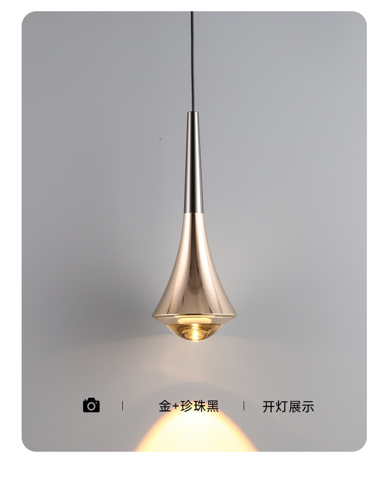 The LED telescopic suspended creative round ball pendant lamp is simple, modern and light luxury. It is a smart small hanging device for the bedside bar in the bedroom pic 24