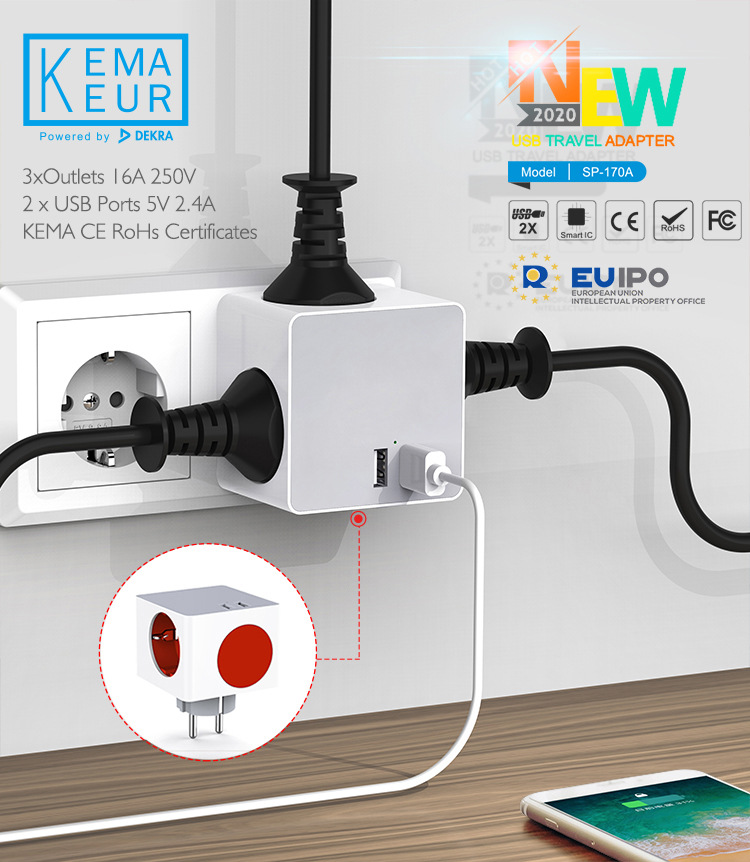 Dual usb power sockets, European and German standard wall sockets, switches, socket panels, multi-functional pic 1