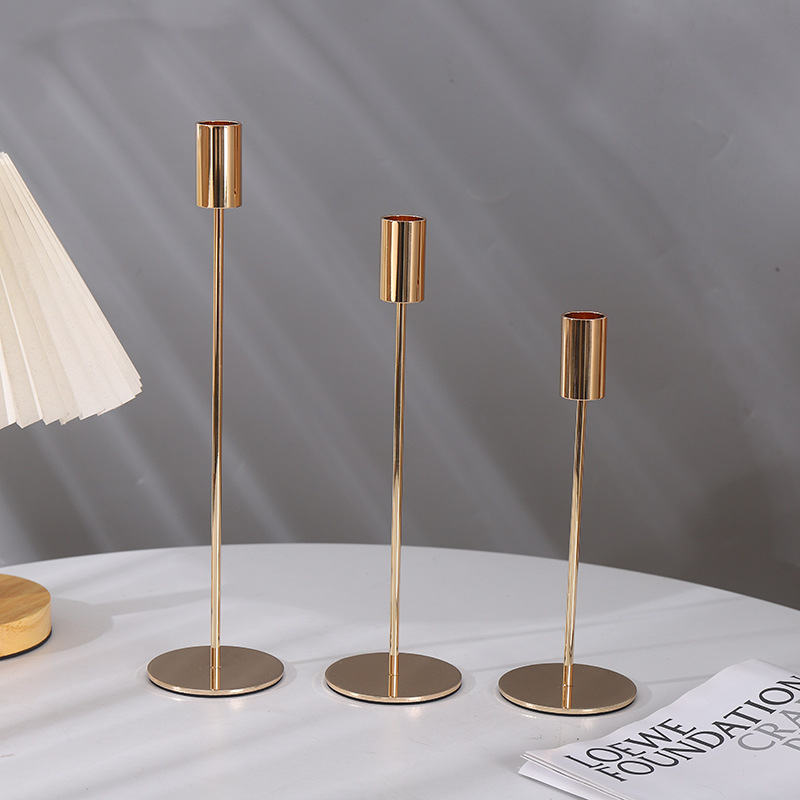 In-stock cross-border modern and simple French gold dinner ornaments, ironwork ornaments, home and hotel ornaments pic 1