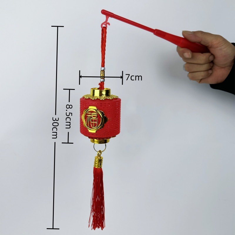 儿童手提灯笼新年led福字喜庆大红色灯笼宝宝手提迷你小灯笼批发详情29