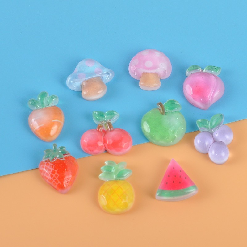 New diy small accessories for food and play refrigerator stickers, versatile resin accessories, fashionable cartoon and cute stickers pic 19