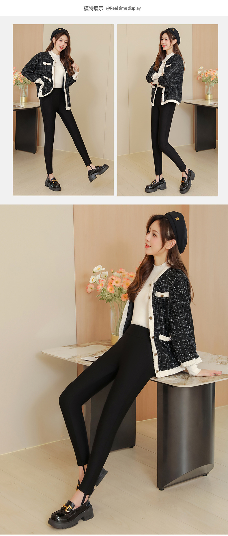 东北羊羔绒蚕丝棉裤女冬季高腰超厚保暖裤大码特厚外穿打底裤批发详情21