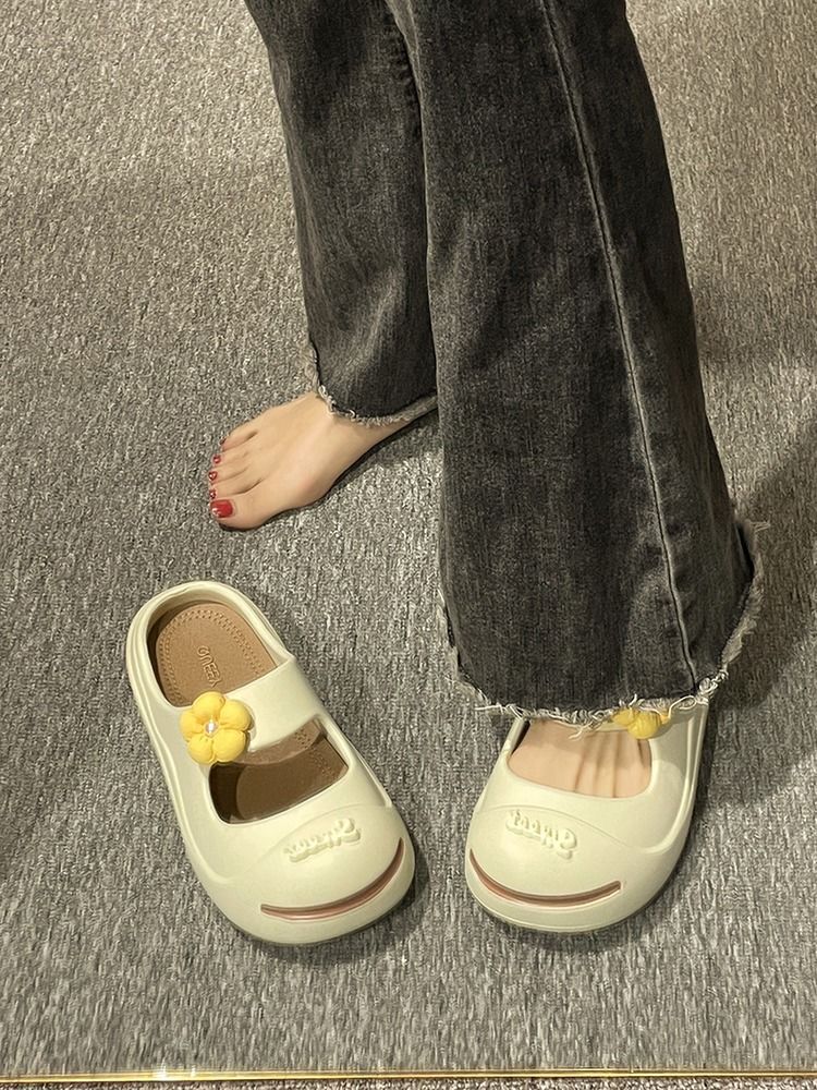 开口笑半包半拖鞋女士2023夏季新款时尚百搭可爱学生厚底凉拖鞋女详情26