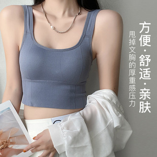 1806固定杯美背吊带背心内搭外穿无钢圈打底无缝抹胸内衣一体式女详情7