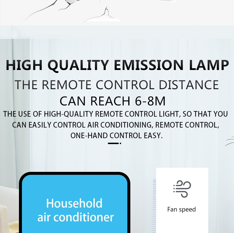 英文版万能空调遥控器 K-1028E 全球通用 一键设置详情7