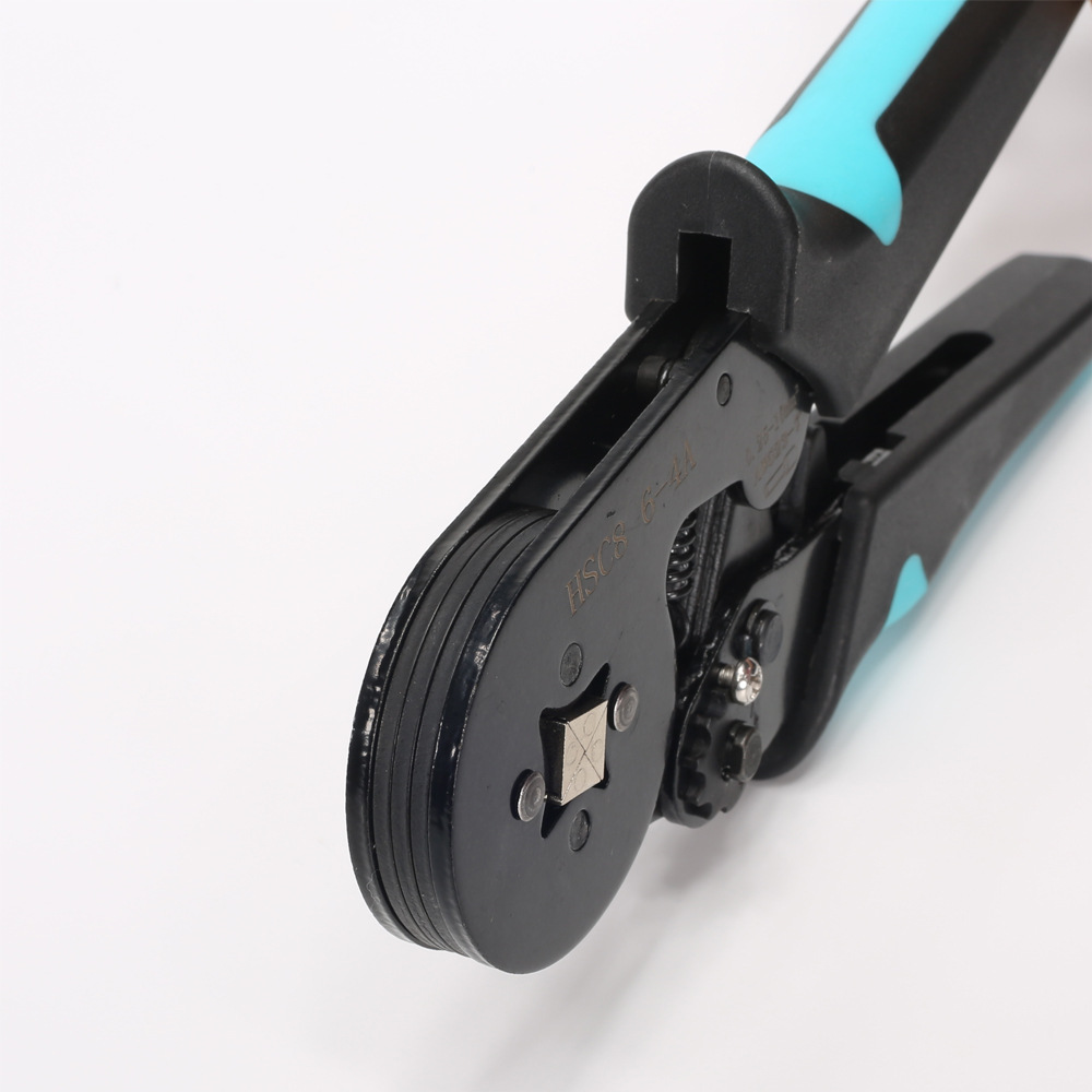 The manufacturer sells HCS8 6-4A tubular terminal crimping pliers sets with multiple specifications and functions, including crimping pliers pic 4