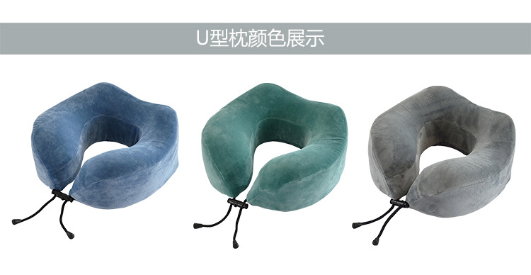 Factory direct sales slow rebound memory pillows, travel neck protectors, space memory cotton pillow cores, best-selling products for foreign trade pic 7