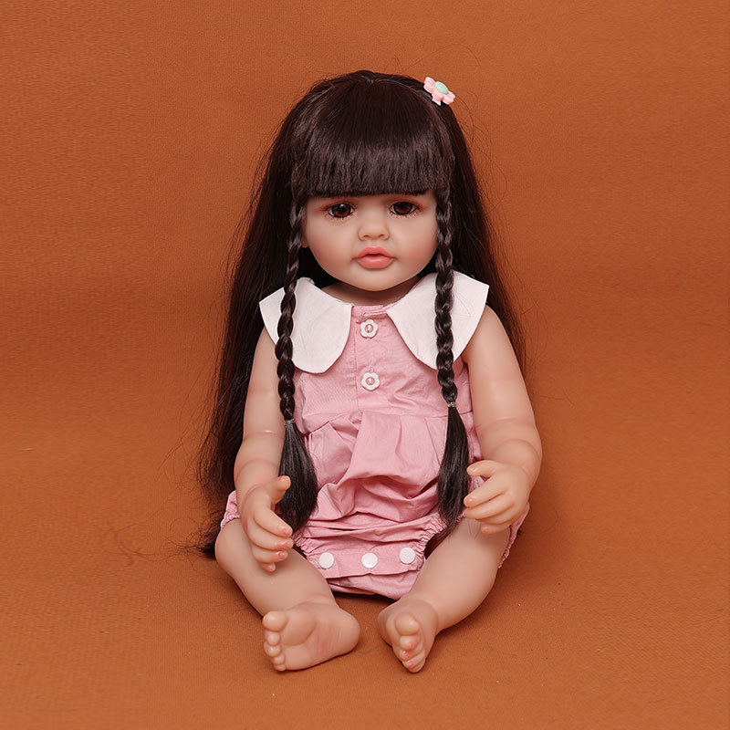 仿真重生娃娃洋娃玩具儿童婴儿宝宝女孩睡眠软胶换装公主跨镜出口详情9