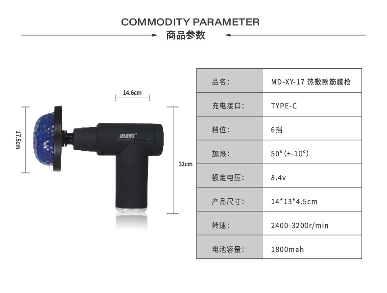 跨境运动筋膜枪肌肉按摩器迷你颈膜枪放松家用多功能按摩枪专业详情1