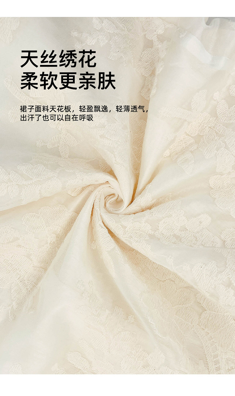 国潮YOJIA女童国风连衣裙夏装2025新款中式超仙女孩公主裙儿童节裙子详情13