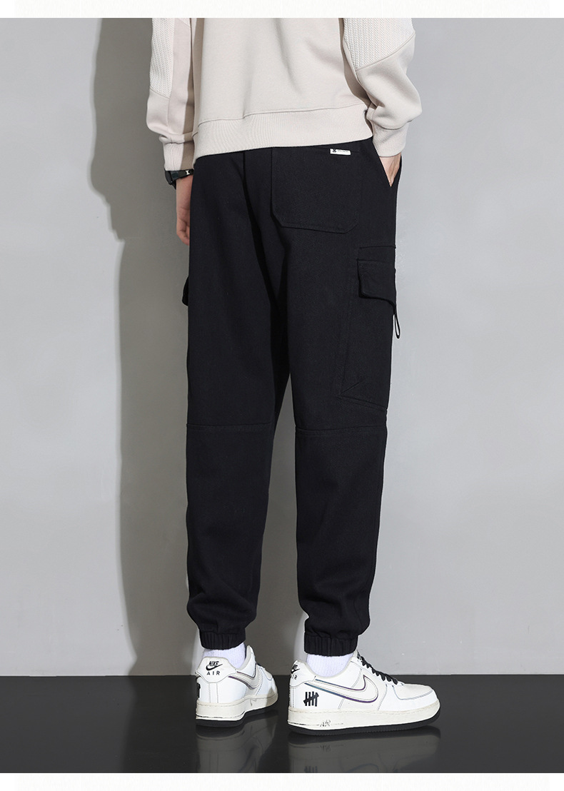 Pantalones de carga hombres 2023 nuevo otoño marca de moda juvenil holgada versátil pies de túnica para hombres tamaño grande pantalones casuales para hombres pic 24