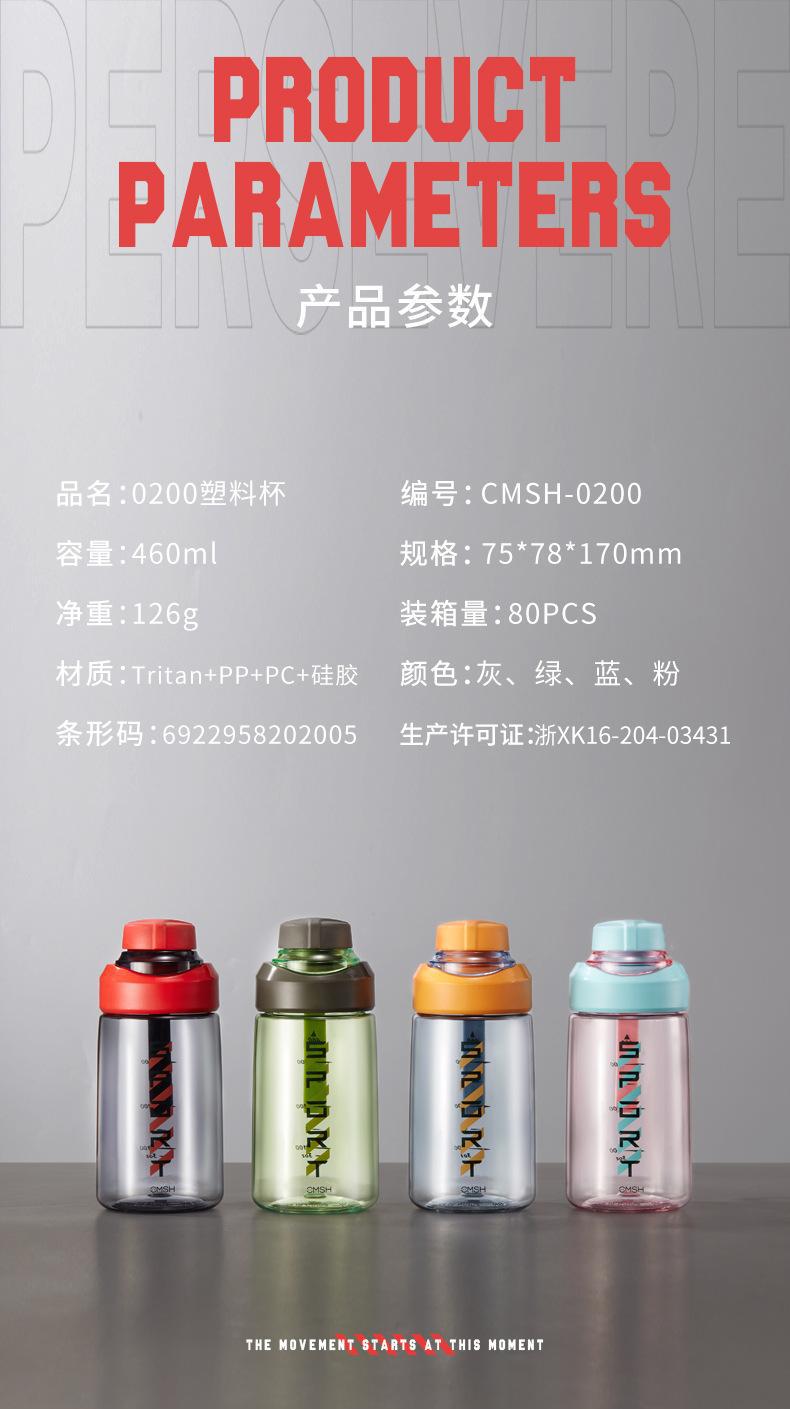 2021新款Tritan水杯创意大容量塑料杯运动健身水杯太空杯刻字批详情12