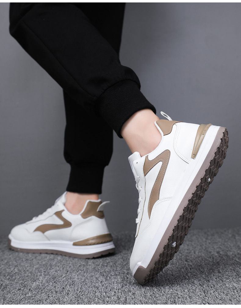 秋冬款男鞋韩版皮面板鞋运动休闲皮鞋厚底舒适老爹鞋百搭男士鞋子详情20