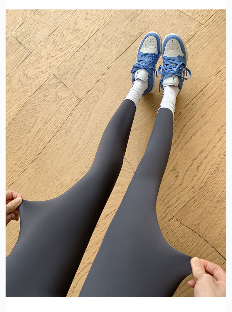 春秋鲨鱼裤紧身高腰收腹提臀芭比裤瑜伽薄黑色打底裤女生外穿批发详情35