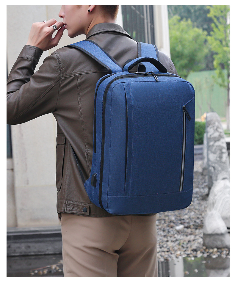 背包新款2023春季电脑包多功能商务背包大容量男士休闲通勤双肩包详情16