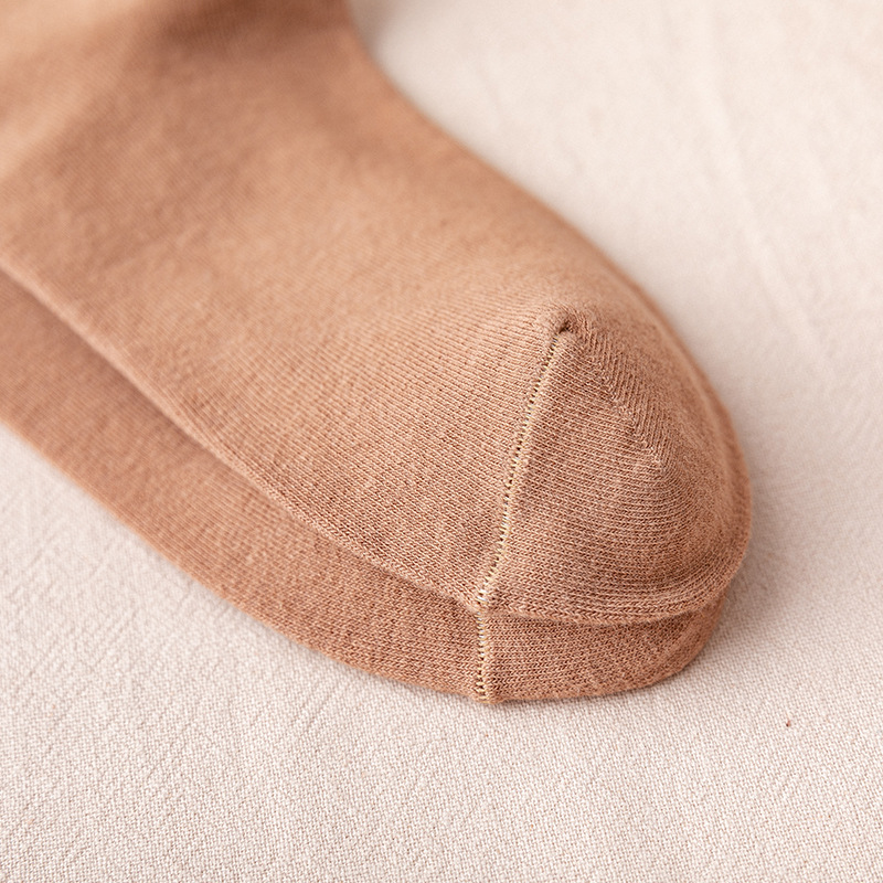 New solid color calf socks for autumn and winter, slimming legs, JK socks, Japanese student knee-length cotton socks, cross-border distribution pic 8